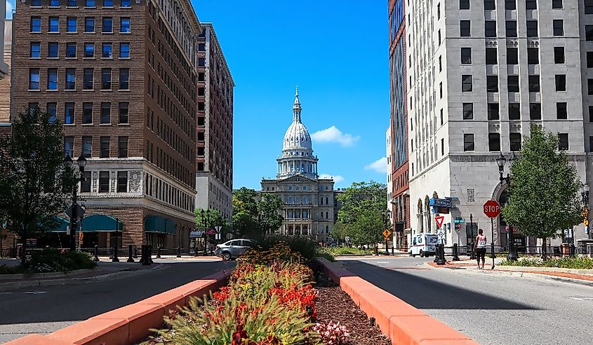 The Michigan State Capitol is the building that houses the legislative branch of the government of the US state of Michigan