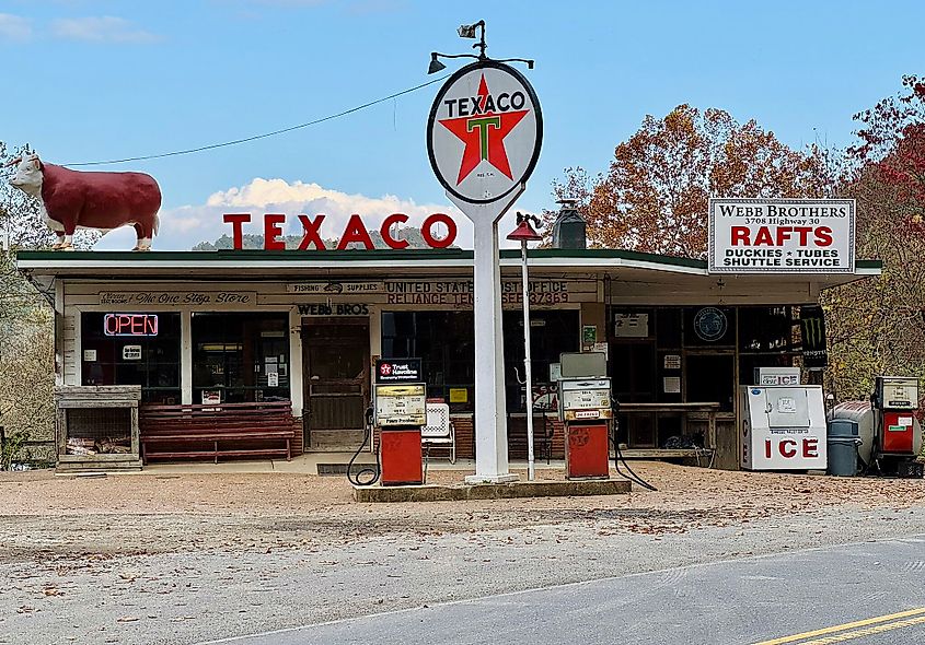 Webb Brothers' Store in Reliance, Tennessee.