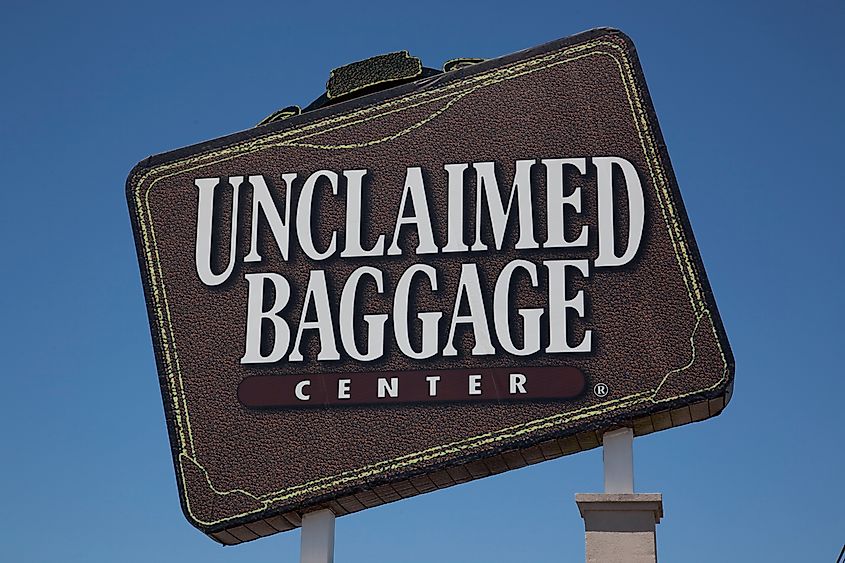 The Unclaimed Baggage Center in Scottsboro, Alabama