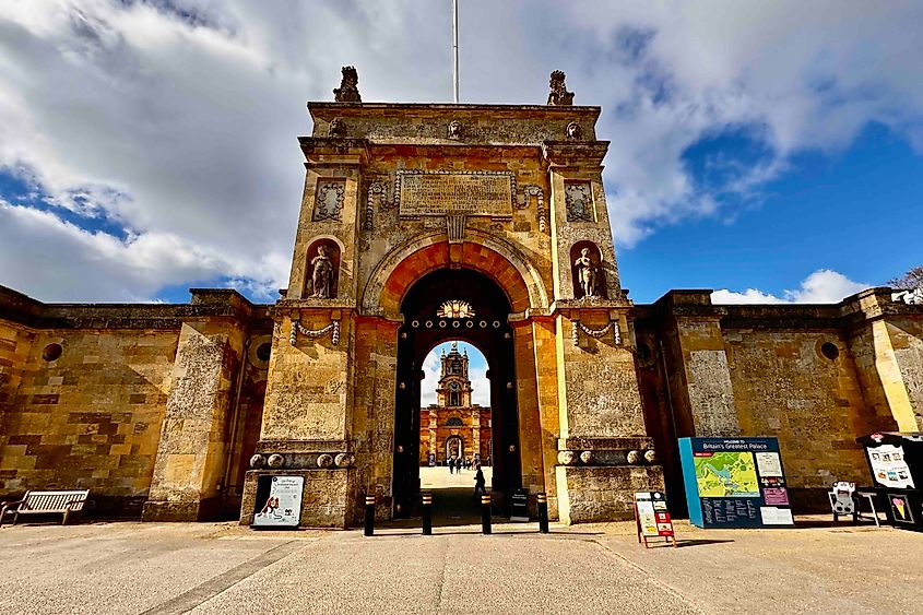The entrance to Blenheim Palace in Woodstock Image credit Bryan Dearsley