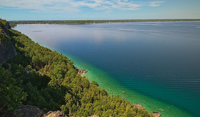Lion’s Head Lookout of Bruce Peninsula, Ontario, Canada.