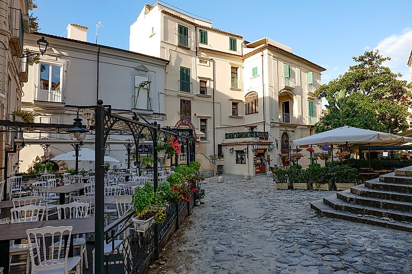 Street scene in Tropea, Italy.