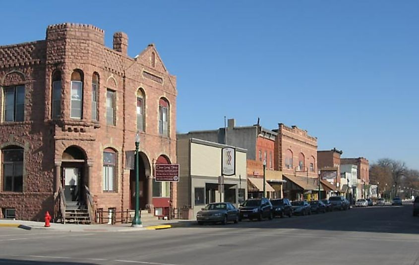 Street view in Dell Rapids, South Dakota