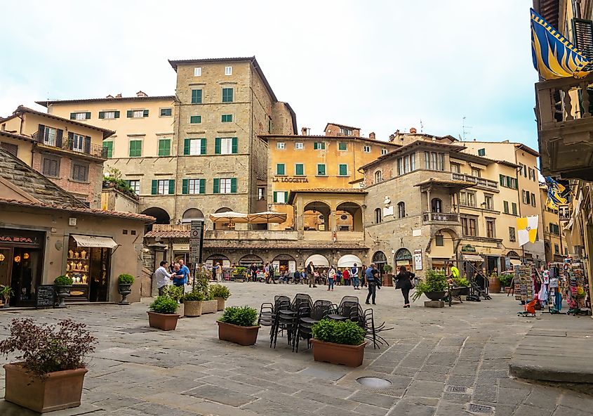 Cortona, Italy historical center.