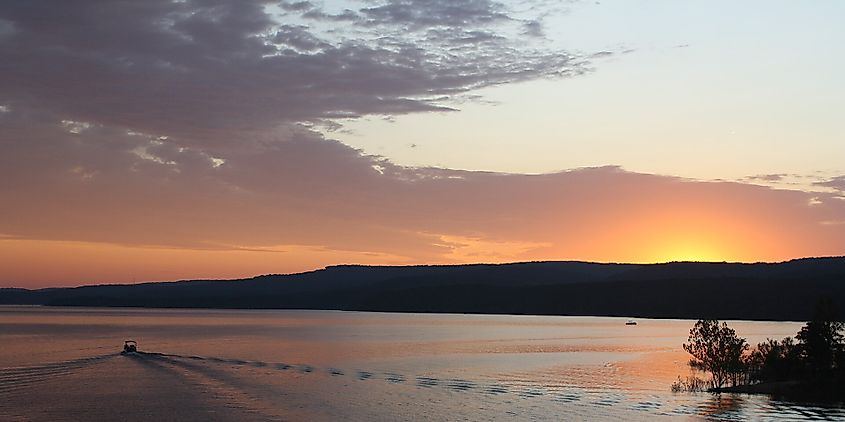 Greers Ferry Lake in Arkansas.