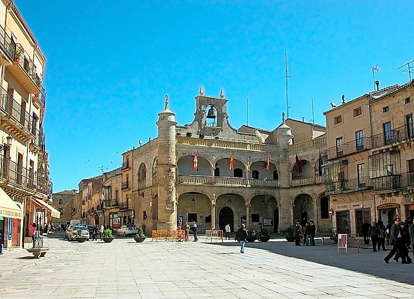 Plaza Mayor (Main Square) and Casa Consistorial (Town Hall) of Ciudad Rodrigo.