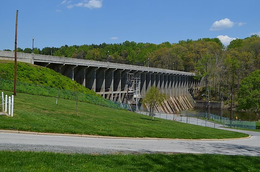 The Brighton Dam in Brookeville, Maryland