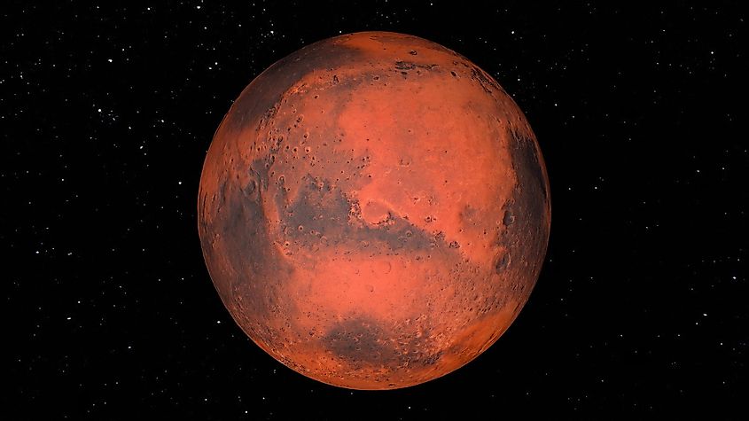 Mars, the red planet.