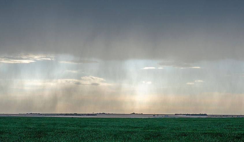 Rain veil near McCook, Nebraska