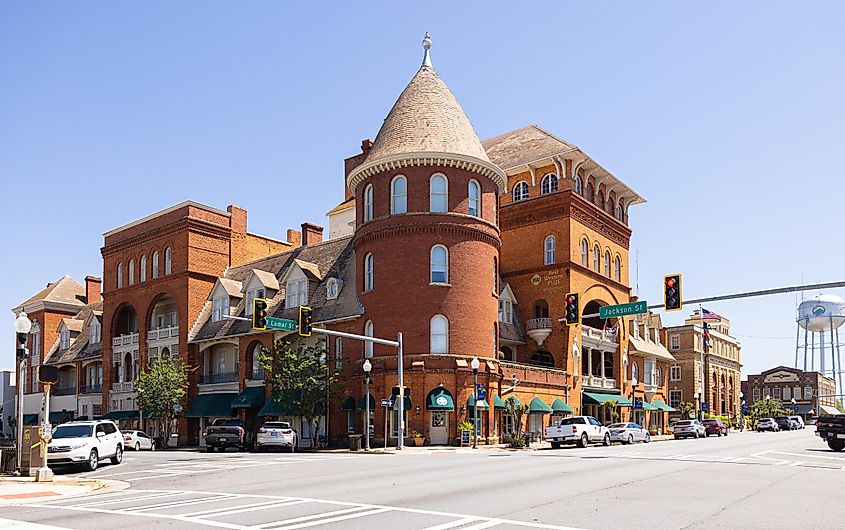 The Americus Historic District in Americus, Georgia, USA. Editorial credit: Roberto Galan / Shutterstock.com