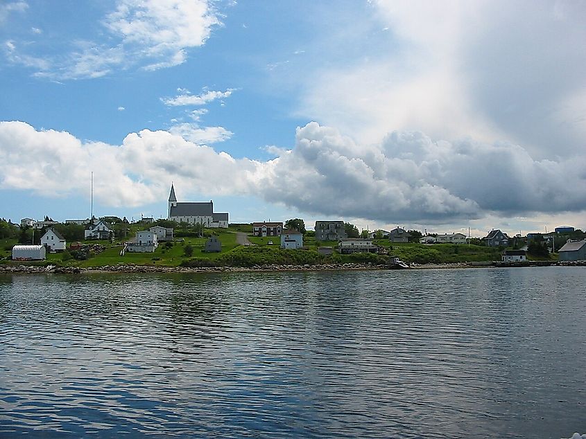 Canso, Nova Scotia, Canada, as seen returning from Grassy Island.