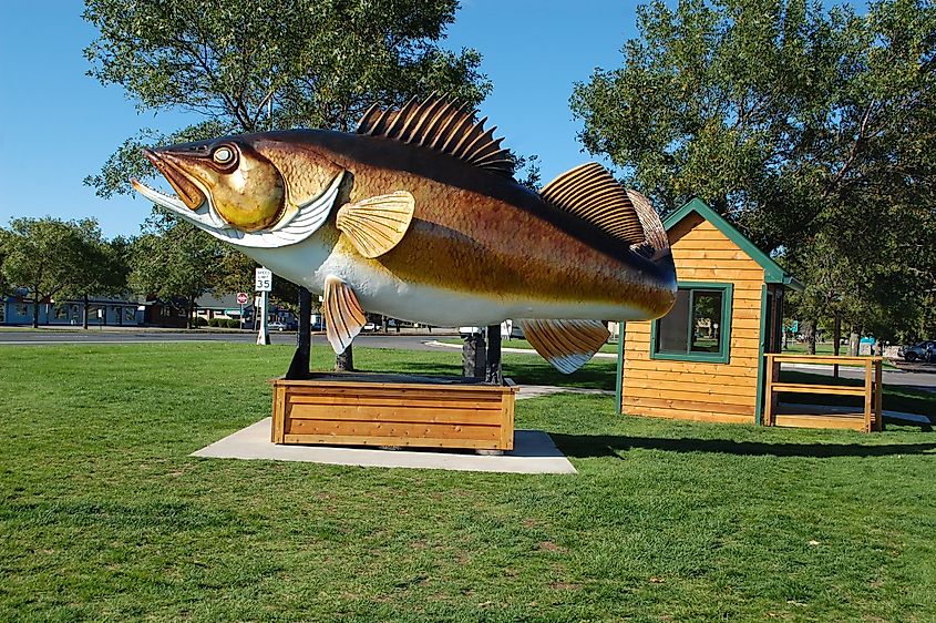 Walleye Statue in Garrison, Minnesota