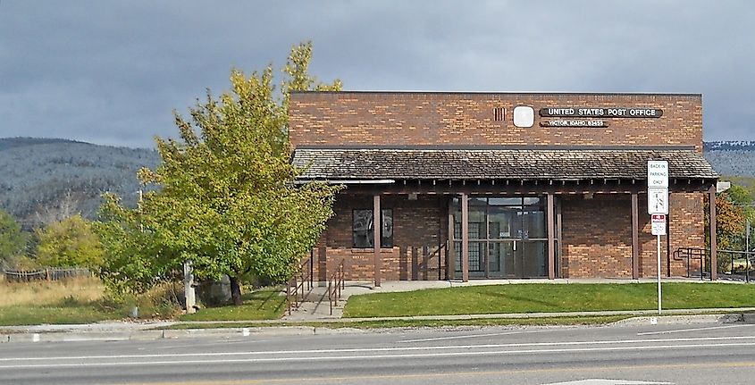Post Office at Victor, Idaho, United States.