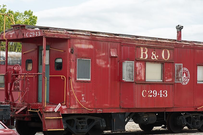 B O Number C-2943 Caboose Baltimore Ohio Railroad