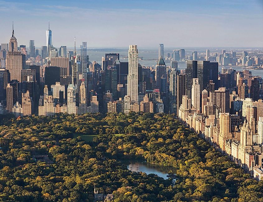 The 220 Central Park South tower overlooking Central Park in New York City