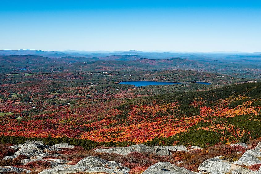 Monadnock State Park in New Hampshire. 