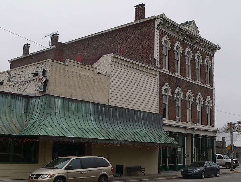Downtown Hagerstown, Indiana.