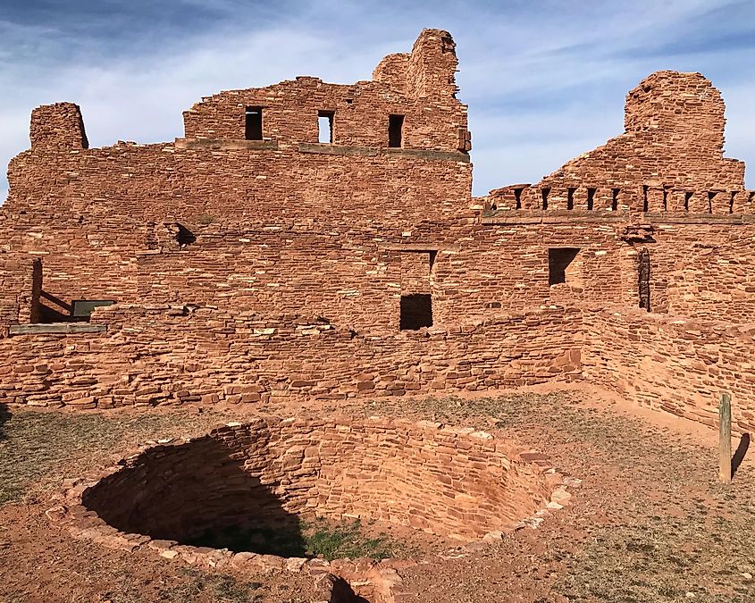 The Abó Unit of Salinas Pueblo Missions comprises approximately 370 acres near Mountainair, New Mexico.