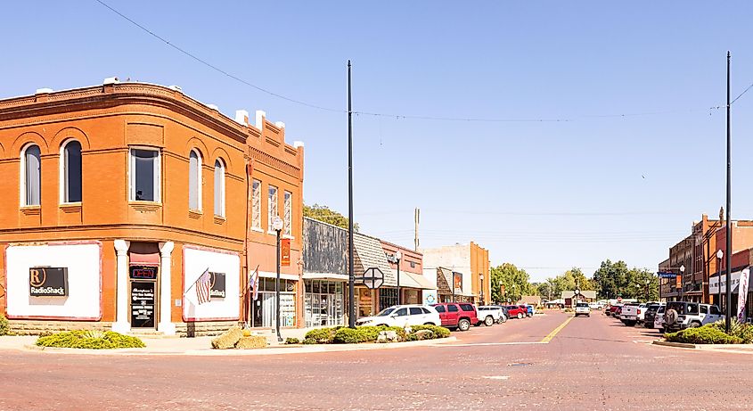 The old business district on Paul Avenue