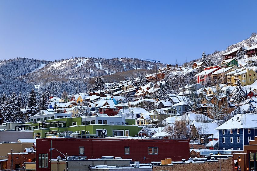 Old town Park City, Utah, USA.