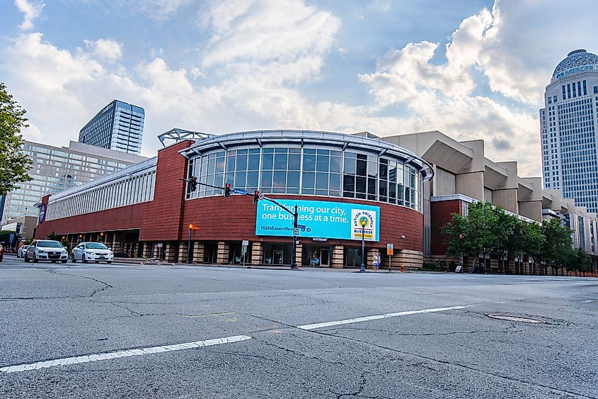 The Kentucky International Convention Center is located in downtown Louisville.