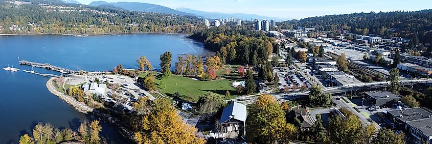 Port Moody Centre and Rocky Point Park.