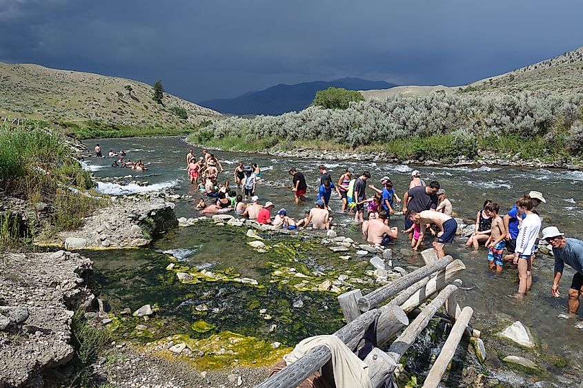 Boiling river yellowstone