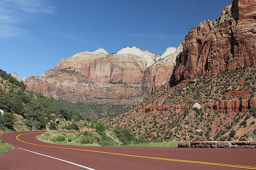 Scenic road, Zion National Park, Utah