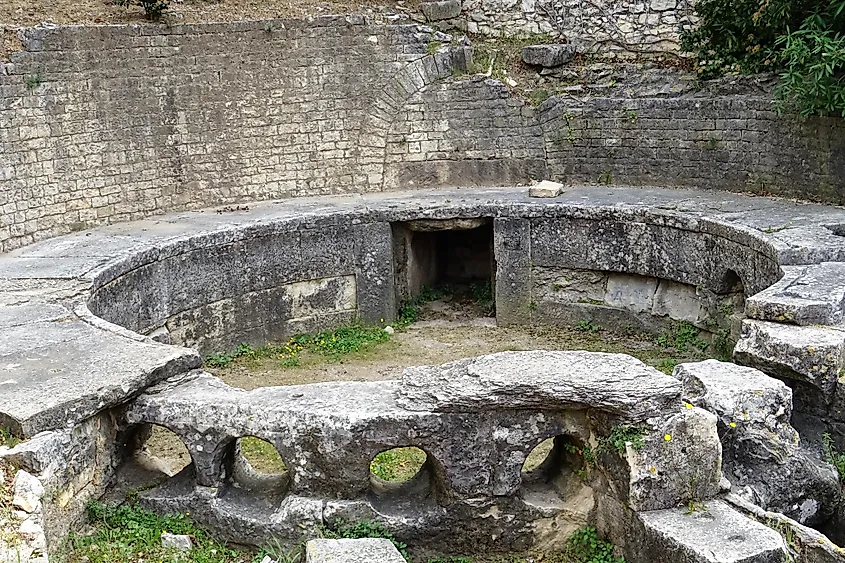 Roman aqueduct.