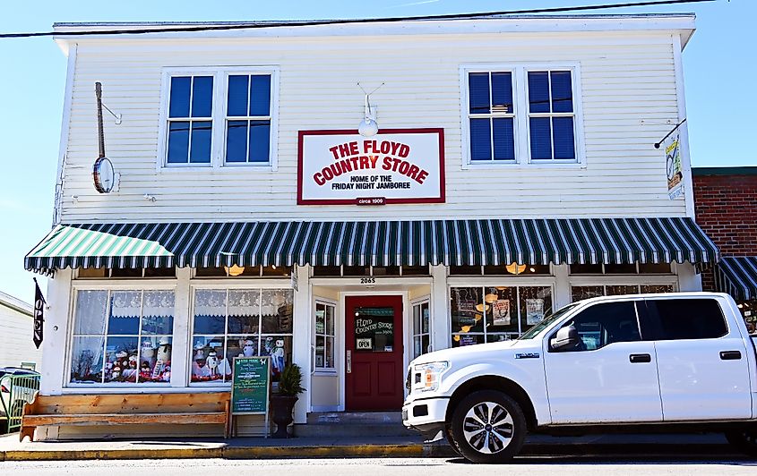 The Floyd Country Store, a general store and cafe in Floyd, Virginia