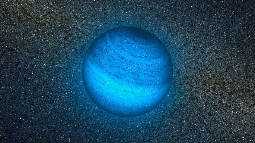 Artist's impression of Free-floating planet CFBDSIR J214947.2-040308.9 (ESO/L. Calçada/P. Delorme/R. Saito/VVV Consortium, CC BY 4.0 <https://creativecommons.org/licenses/by/4.0>, via Wikimedia Commons)