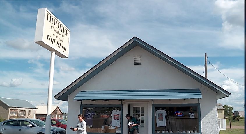 A gift shop in Hooker, Oklahoma