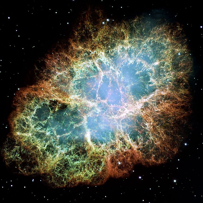 The Crab Nebula formed from a high mass star that became a supernova, NASA