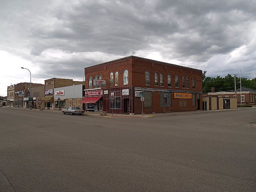 Downtown Lisbon, North Dakota.