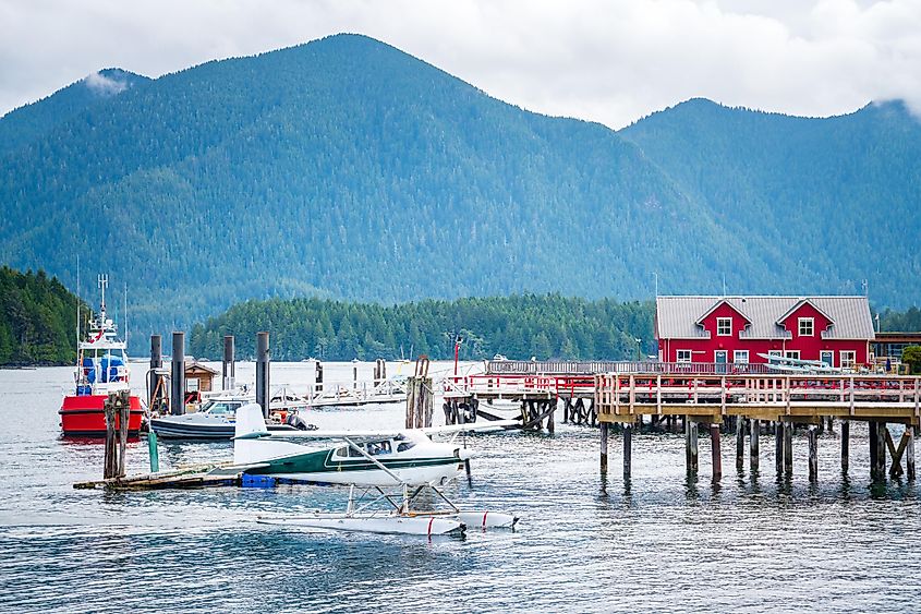 Clayoquot Sound wilderness landscape, Tofino, British Columbia.