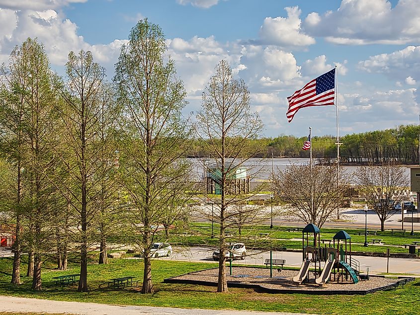The Mississippi River in Grafton, Illinois
