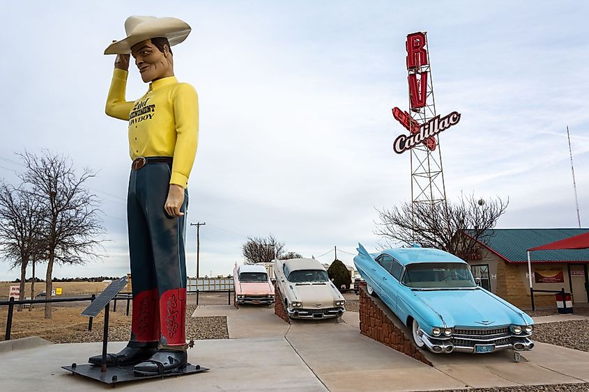 Exterior view of RV Museum in Amarillo, Texas