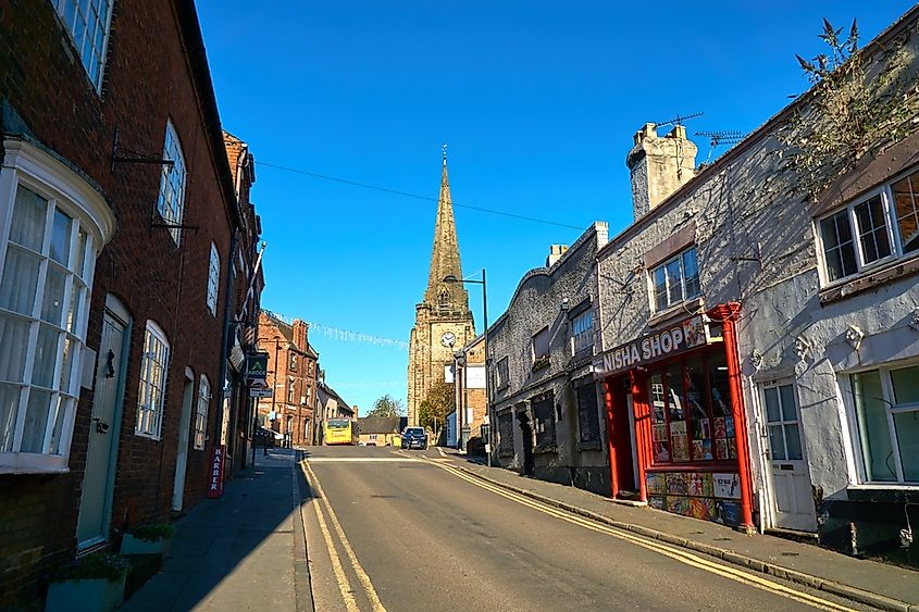 Uttoxeter High Street scene.