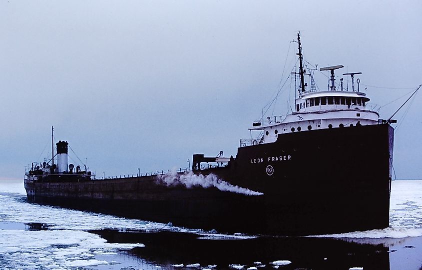 SS Leon Fraser in Duluth, Minnesota, in 1979