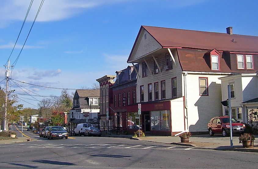 View east along East Main Street, Amenia, New York