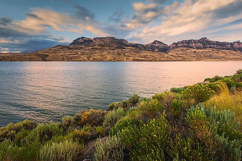 View of the Shoshone River in Cody, Wyoming.