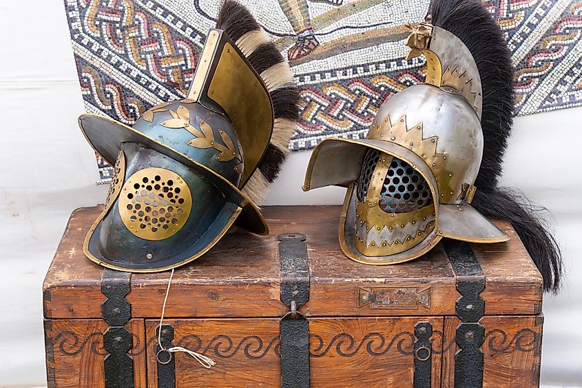 Ancient Roman Gladiator Helmets