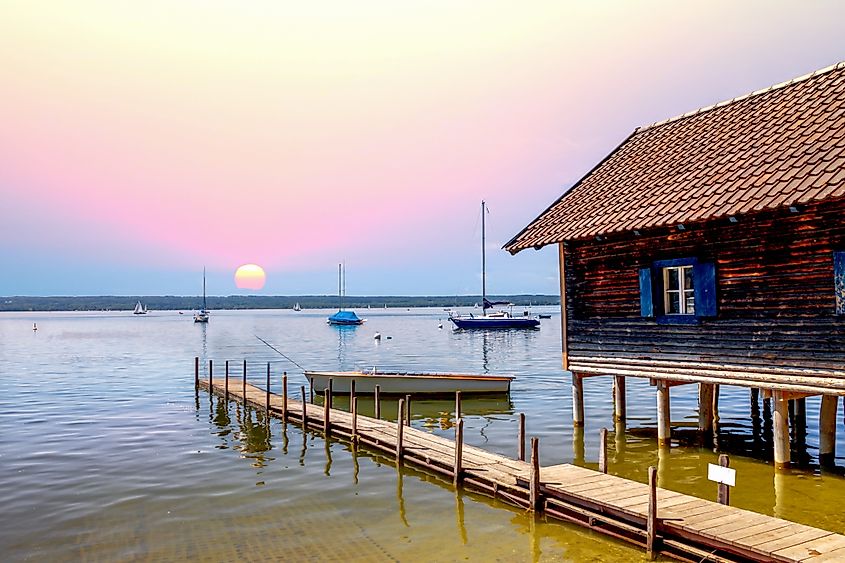 Herrsching Ammersee (Lake), Bavaria, Germany.