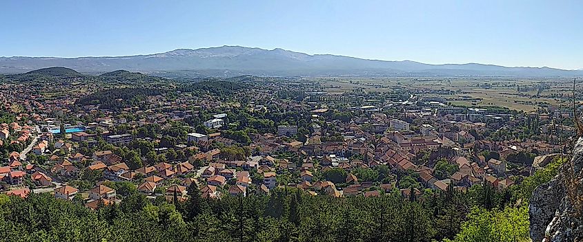 View of Sinj from the Old Town.