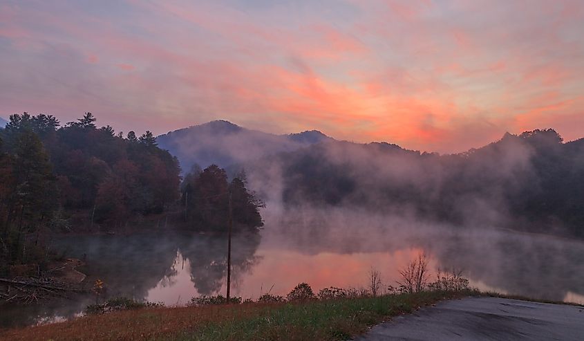Lake Santeetlah in Robbinsville, North Carolina.