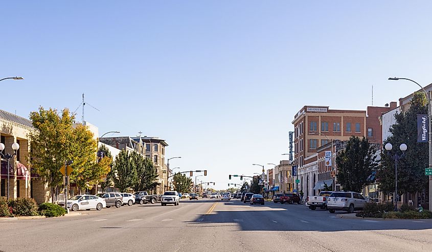 The old business district on Main Street.