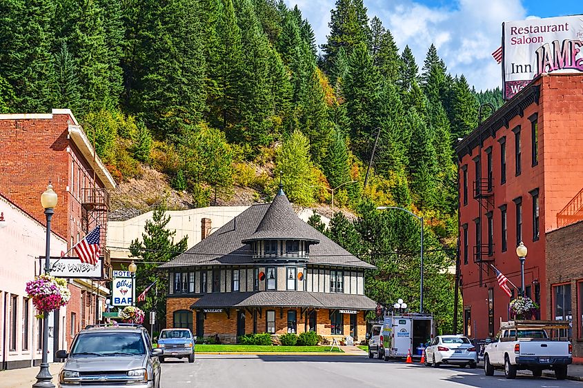 The Northern Pacific Railroad Museum in Wallace, Idaho