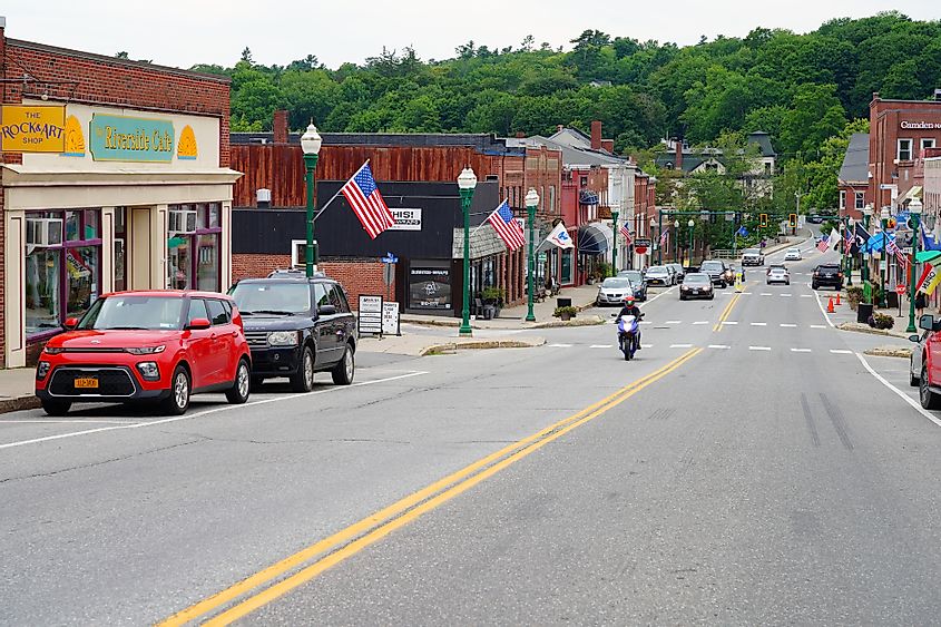 The Main Street in Ellsworth, Maine.