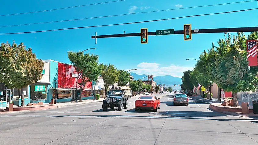 Main Street in Richfield, Utah.