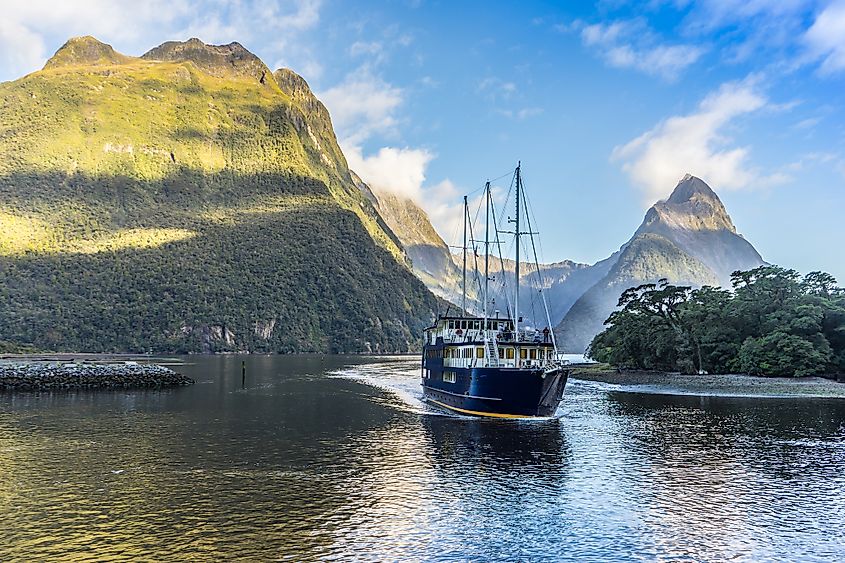 Vista de Milford Sound, Nueva Zelanda